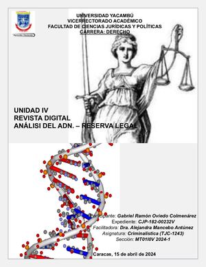 Revista Digital Criminalistica Reserva Legal Adn Gabriel Oviedo 15abr24