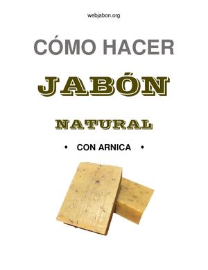 Receta de Jabon Arnica