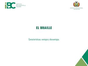 ¿Qué es el Braille?