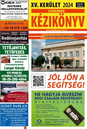 Tizenötödik Kerület Kézikönyve 2024 Inter