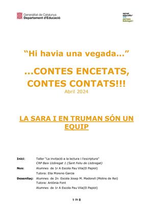 La Sara I En Truman Són Un Equip