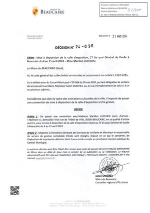 DEC 24 096 Décisions 08 04 2024