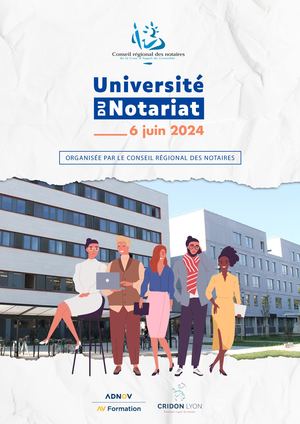 Programme Universite Du Notariat 6 Juin 2024