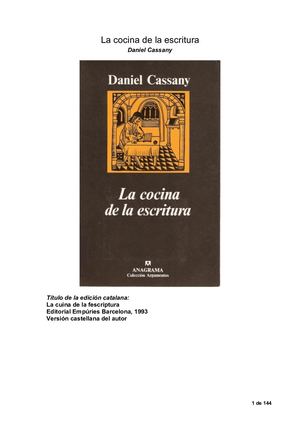 Cassany Lacocinadelaescritura