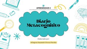 Diario Metacognitivo Aprendizaje Ii Parcial 2