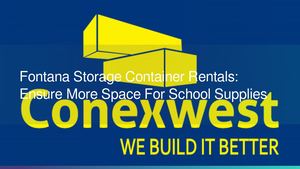 Fontana Storage Container Rentals: Ensure More Space For School Supplies