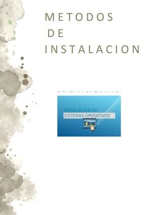 Metodos De Instalacion