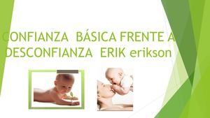 Confianza Básica Frente A Desconfianza Erik Erikson