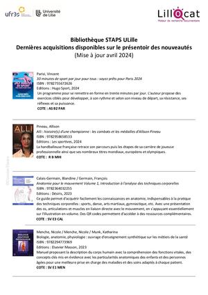 Bu Staps Ulille Acquisitions Avril 2024