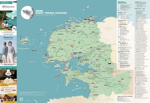 Carte touristique de la destination Brest terres océanes - 2024
