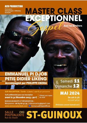 MASTER CLASS EXCEPTIONNEL GOSPEL PI DJOB & DIDIER LIKENG