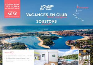 Affiche AGV Soustons - Villages Clubs du Soleil