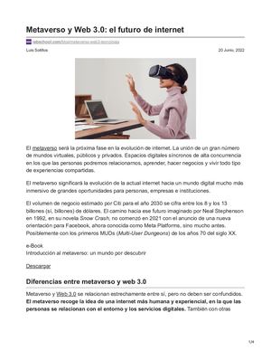 Calaméo - U1 S2 LO Metaverso Y Web 30 El Futuro De Internet