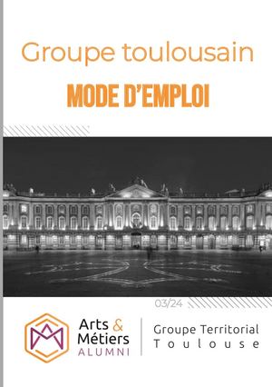 Livret Accueil Groupe Toulousain Mars 2024