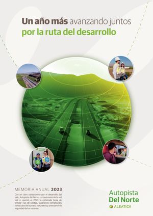 Un año más avanzando juntos por la ruta del desarrollo | Memoria Anual Aunor 2023