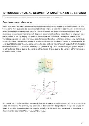 U4 S8 LO1 Geometría Analítica En El Espacio