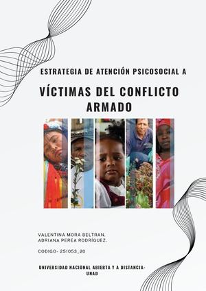 Estrategia De Atención A Víctimas Del Conflicto Armado