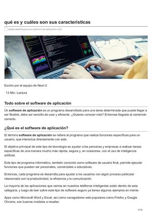 U4 S7 LO Qué Es Y Cuáles Son Sus Características