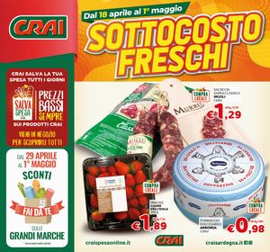 Volantino CRAI Sardegna dal 18 aprile al 1° maggio