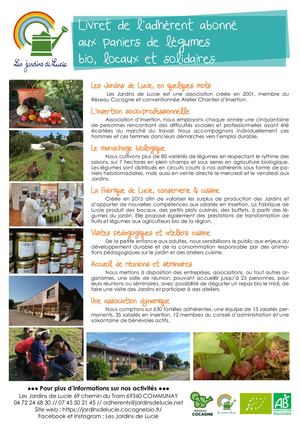 Livret Adhérent 2024 - Jardins de Lucie