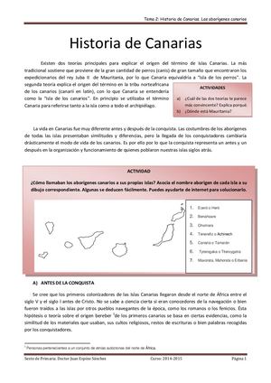 Historia De Canarias