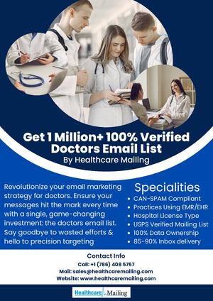 100% Verified Doctors Email List