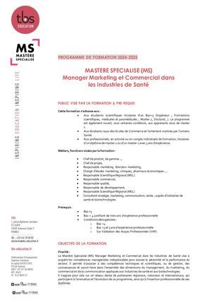 Programme IS 2024 2025