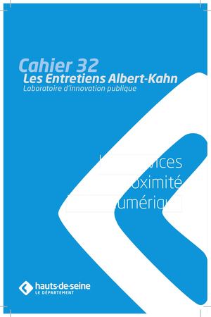 Cahier n°32 : Les services de proximité à l’ère numérique