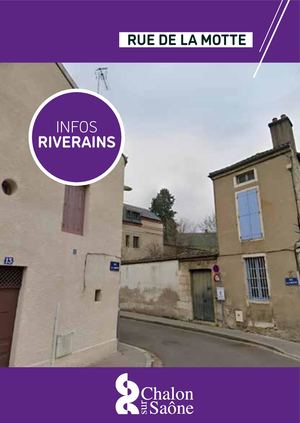 INFOS RIVERAINS - RUE DE LA MOTTE