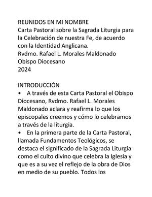 Reunidos En Mi Nombre Bosquejo