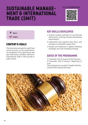 Sustainable Management & International Trade (SMIT).