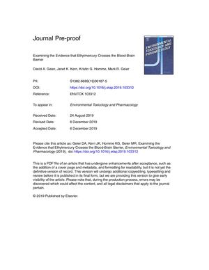 Mercurio Y Barrera Hematoencefálica