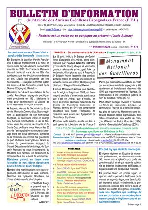 Bulletin Information Guérilleros N° 173