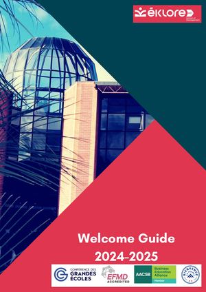 Welcome Guide 2024 2025