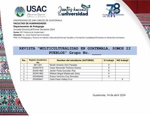 El Rostro y El Ser de los Pueblos Mayas