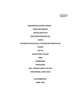 Efemérides De Costa Rica