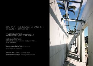 Architecture Tropicale - Rapport De Stage