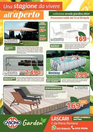 Una stagione da vivere all'aperto - Cascino Garden Aprile 2024