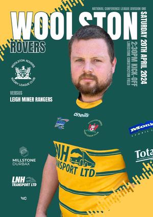 2024 Woolston Rovers Matchday Programme Leigh Miner Rangers 20042024