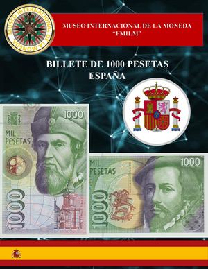 Billete De 1000 Pesetas De España Museo Internacional De La Moneda