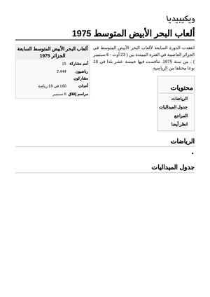 ألعاب البحر الأبيض المتوسط 1975