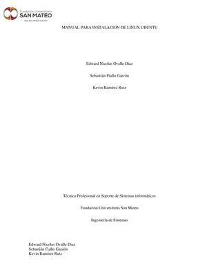 Manual Para Instalacion Ubuntu