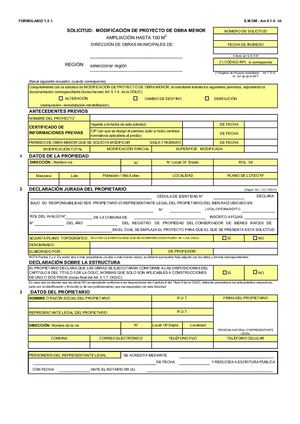 1 3 1 Solicitud Modificacion Proyecto Obra Menor Ampliacion Hasta 100 M2