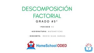 Descomposicion Factorial 5