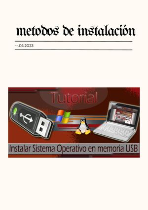 Metodos De Instalación