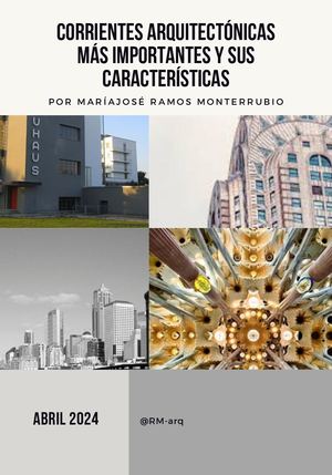 Revista De Corrientes Arquitectónicas Importantes