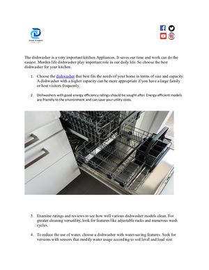 The Dishwasher Document Submission