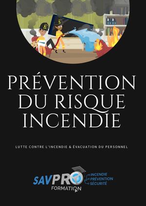 Livret Apprenant - Prévention Du Risque Incendie