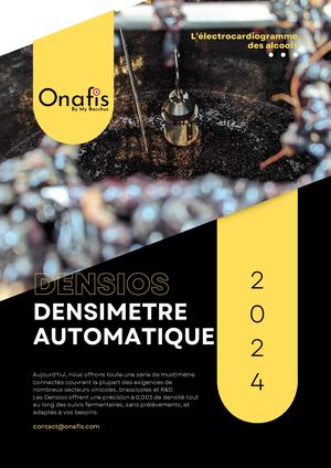 Livret Densios, le densimètre automatique de Onafis