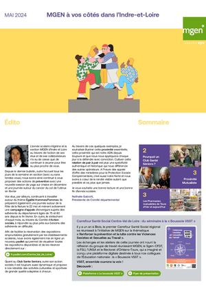 MGEN à vos côtés dans l'Indre-et-Loire - Mai 2024